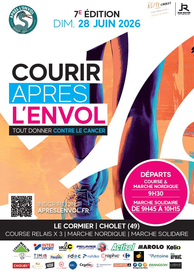 COURIR APRES L'ENVOL le dimanche 28/06/2026