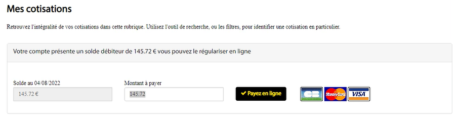 Paiement en ligne