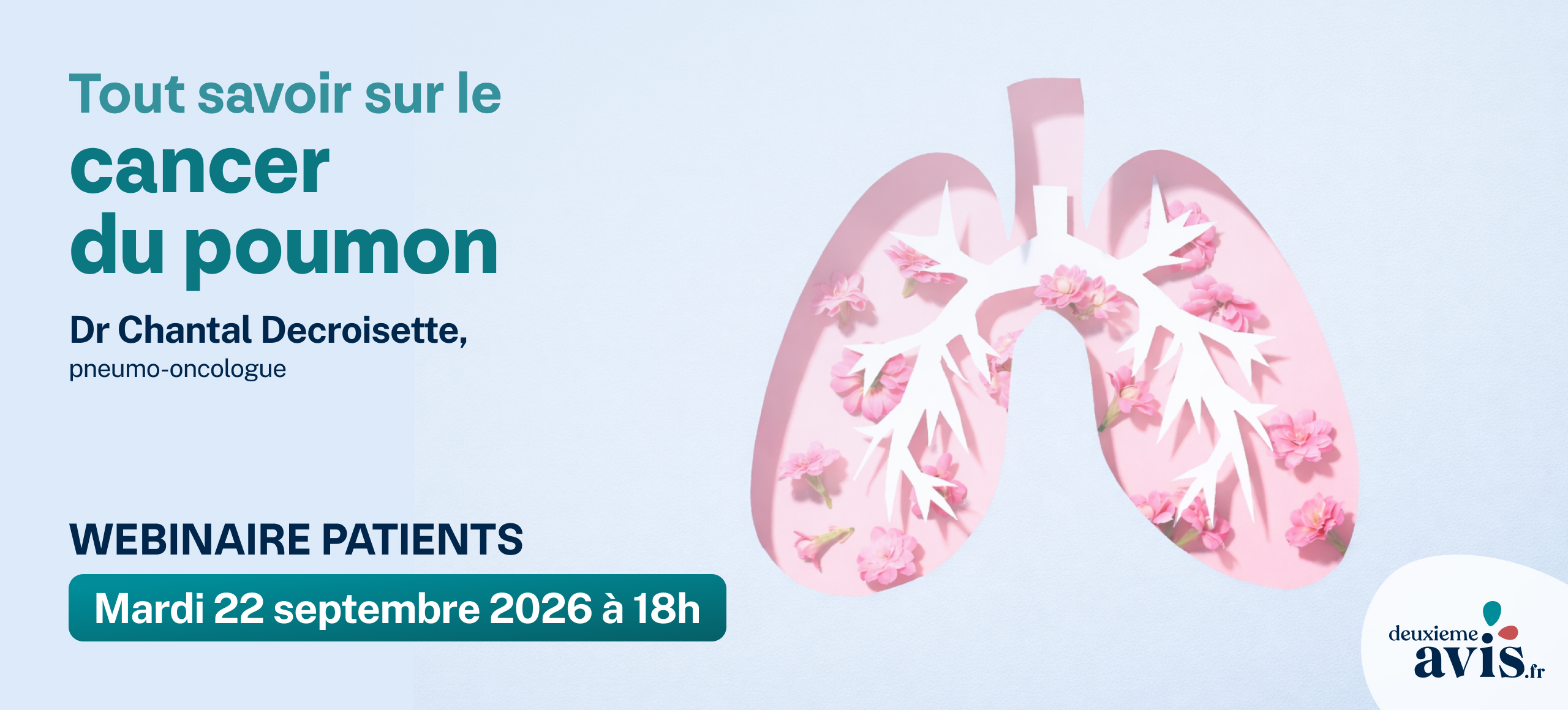 Webinaire : "Tout savoir sur le cancer du poumon"